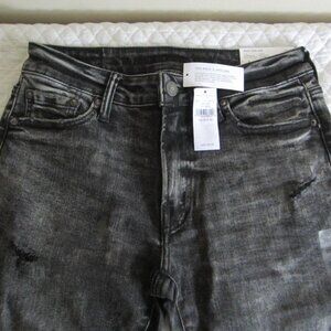 NWT $59.95 AMERICAN EAGLE Ne(x)t level flex distressed black slim jeans 30x36